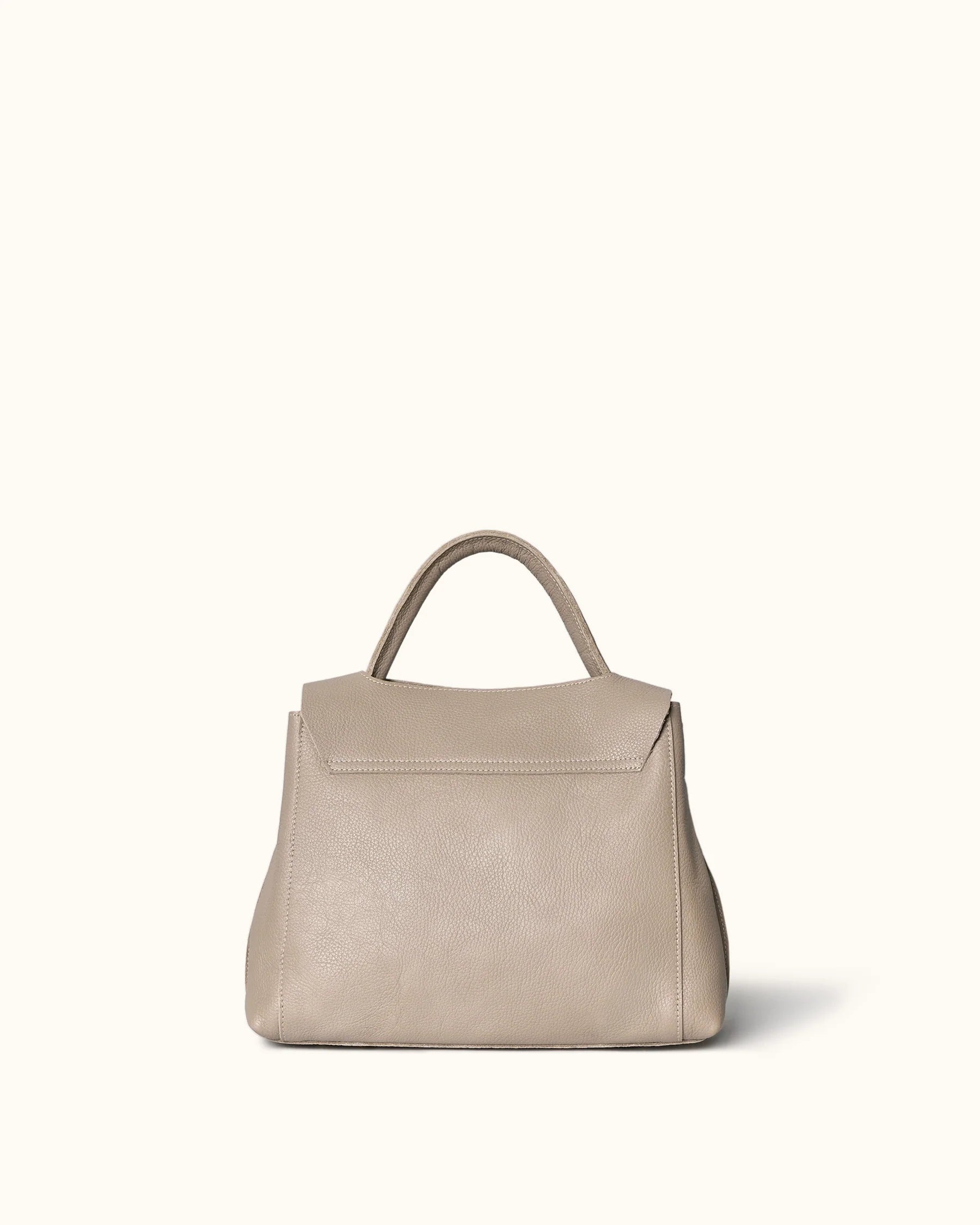 Soft Cowhide Magnetic Flap Over Top Handle Shoulder Bag