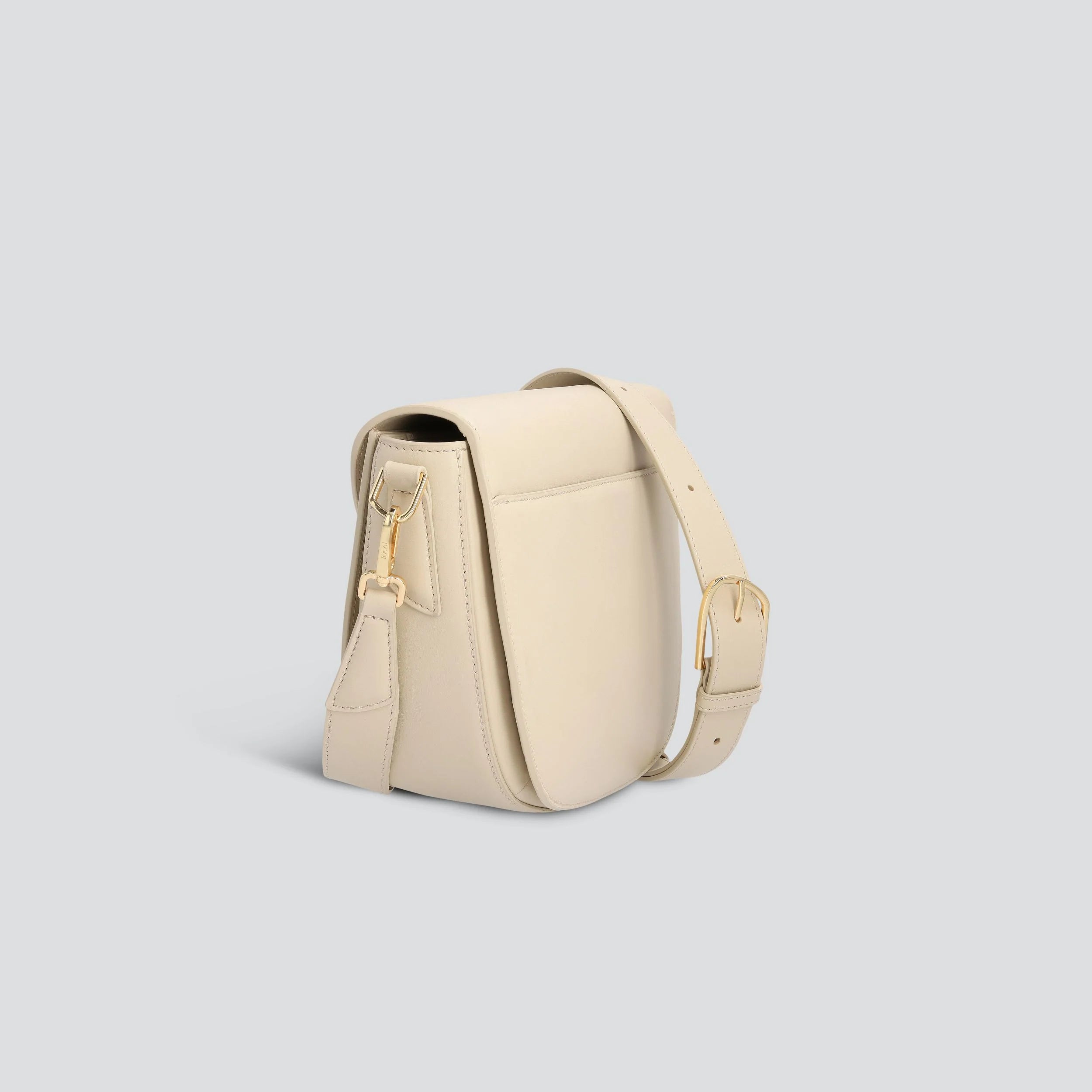 Soft Touch Curved Flap Over Saddle Crossbody Bag