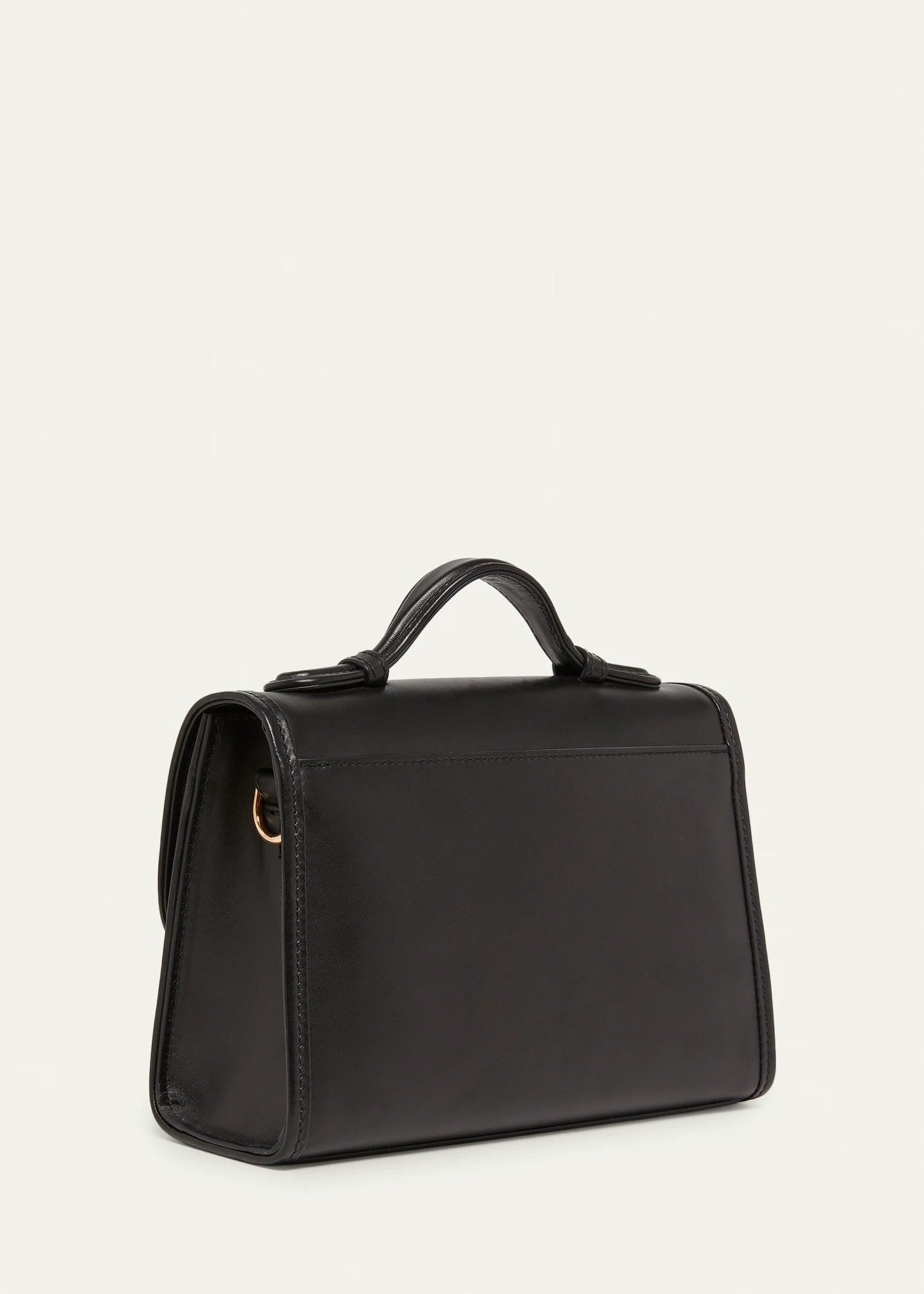 Nappa Leather Turnlock Flap Over Top Handle Crossbody Bag