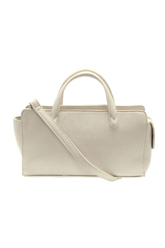 Mini Vegan Leather Top Zip Crossbody Tote Bag